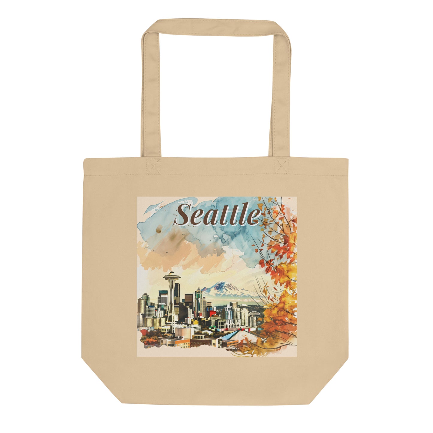 Plain beige tote bag without print, displayed against a clean, neutral backdrop.
