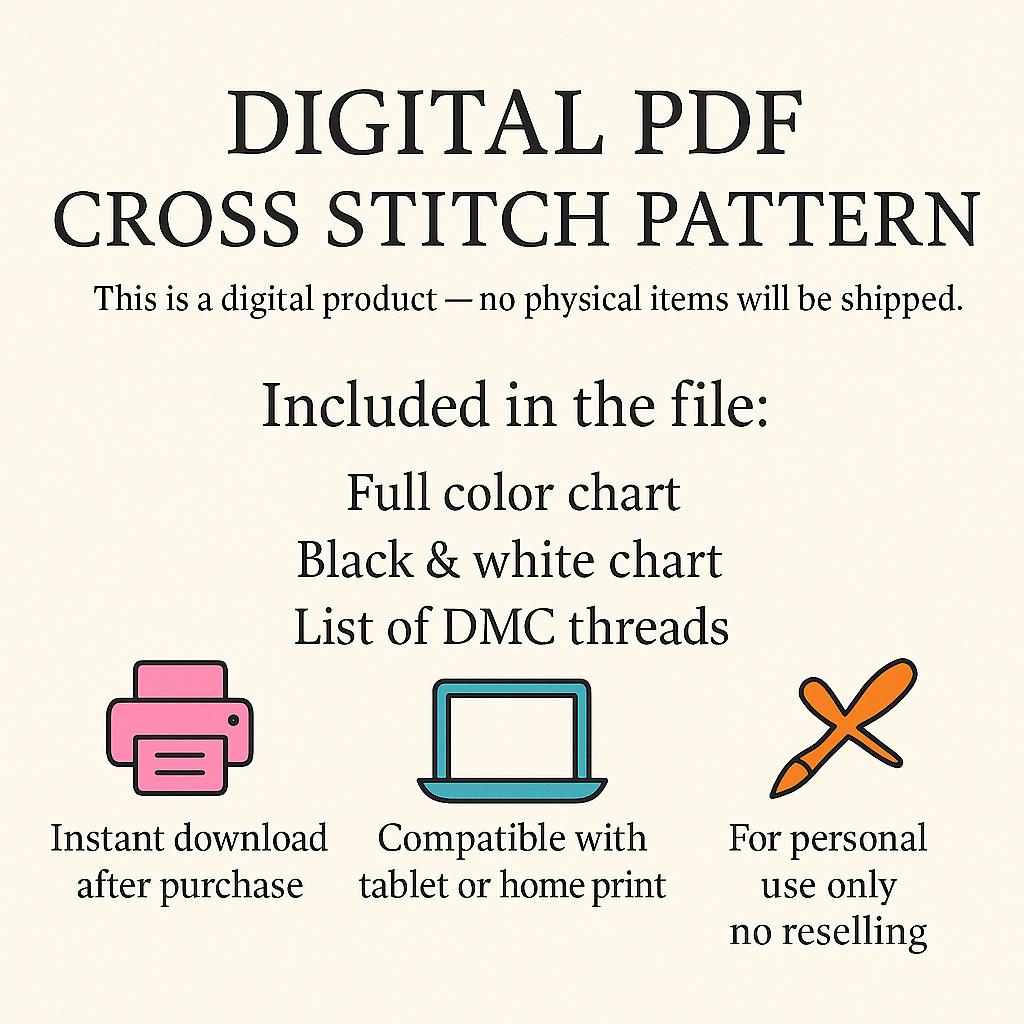 Sphynx Cat Cross Stitch Pattern – PDF Digital Chart – Tattooed Cat in Beanie & Hoodie – Funny Modern Embroidery Design for Decor